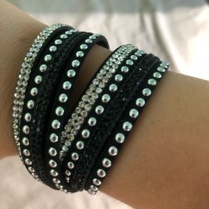 Black wrap bracelet